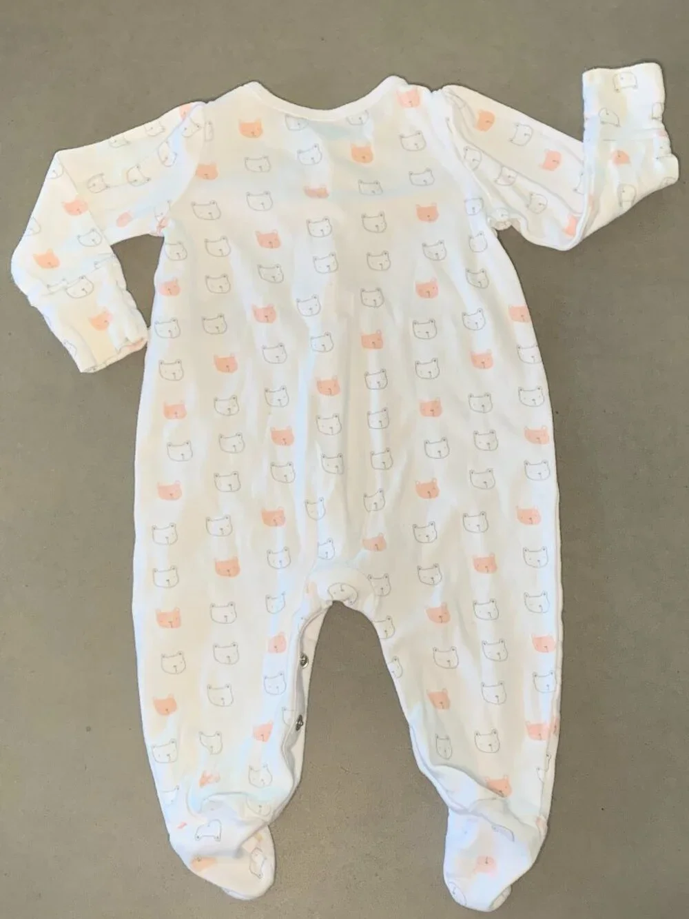 Baby Gap Bear Print Footed Sleeper 0-3 Months